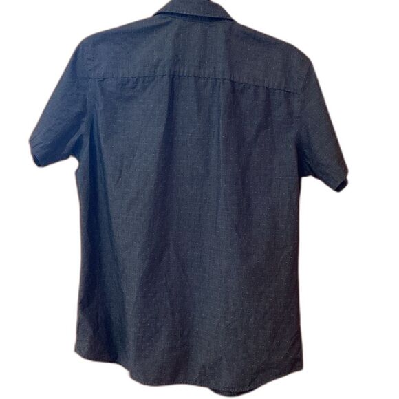 Van Heusen Mens Slim Fit Short Sleeve Button Up Medium 15 - 15 1/2 - Picture 2 of 4
